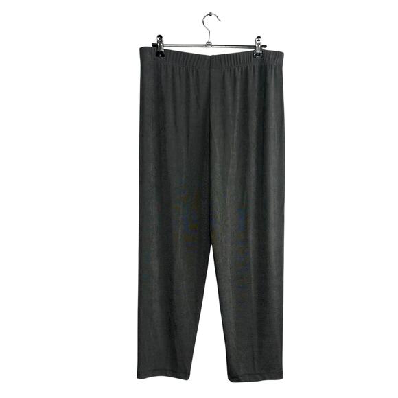 Effortless Travel Pants Chico’s Travelers Gray Wrinkle Resistant Size 1 Short - Picture 1 of 5